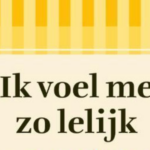 ik voel me zo lelijk